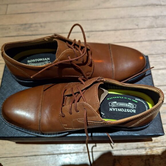 NWT Bostonian Birkett Cap Toe Oxford Shoes M9M - Picture 2 of 3